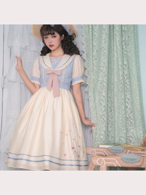 Oriental Cherry Lolita Style Dress OP by Withpuji (WJ93)